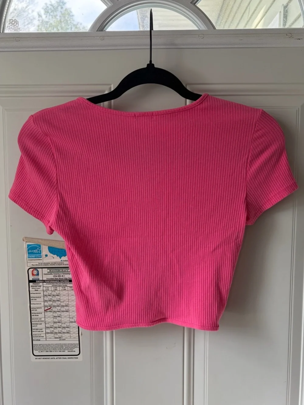 Garage Multi-Keyhole Ribbed Crop Top 🩷 - Picture 2 of 5